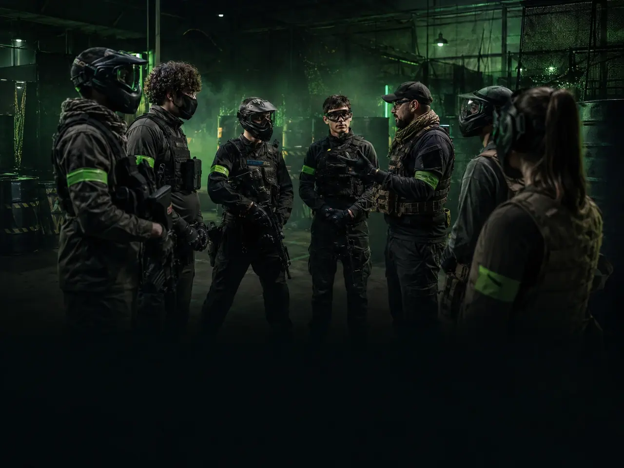 Equipe de Airsoft reunida