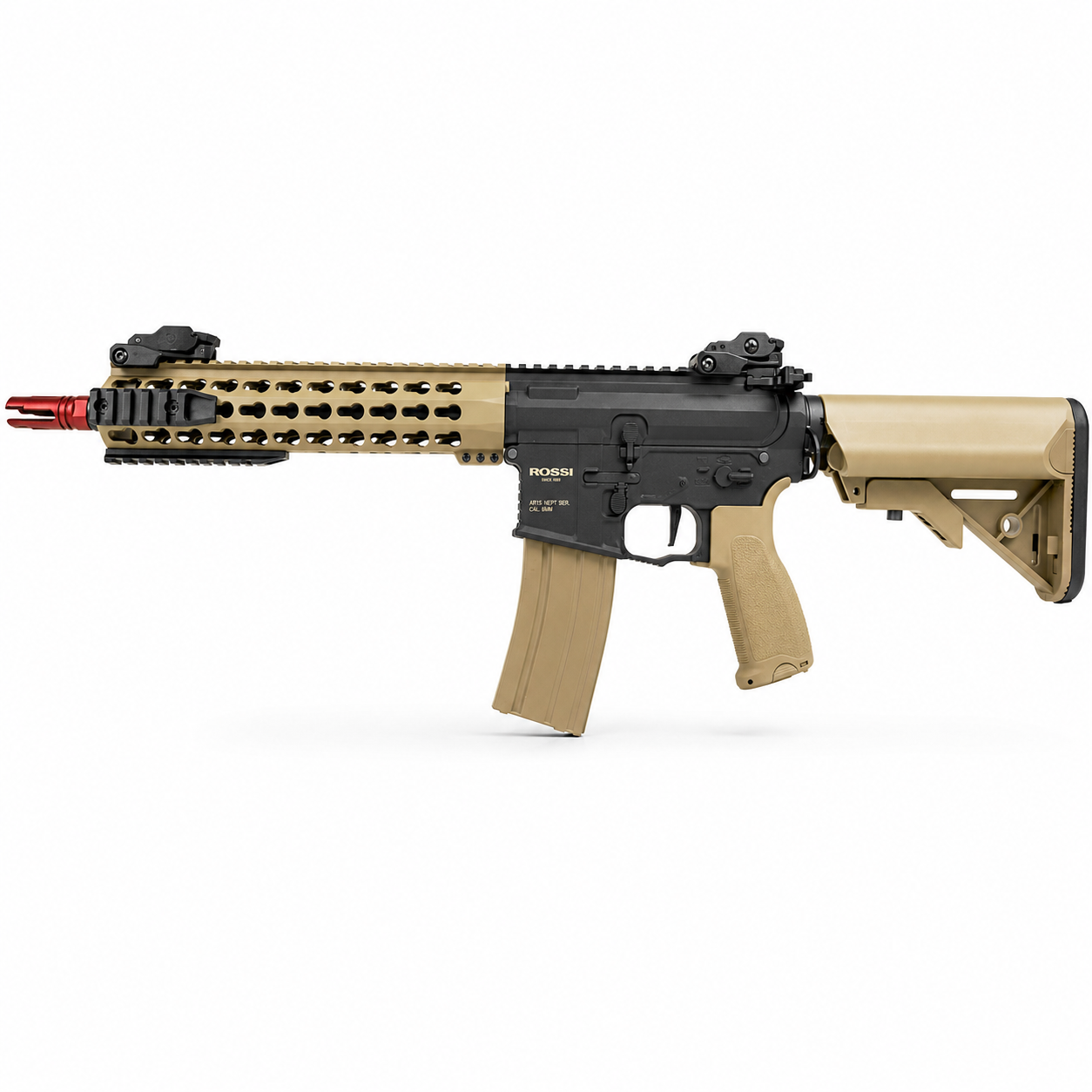 RIFLE AIRSOFT ROSSI NEPTUNE AR15 10'' SHORT TAN ELÉT. 6MM